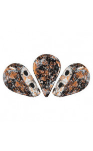 Les perles par Puca® Amos beads Jet tweedy 23980/45703